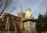 Queen Victoria Statue besides Blackburn Cathedral
